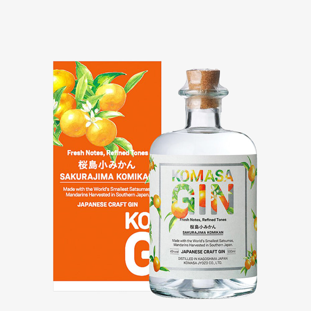 Komasa Gin Sakurajima Komikan 蜜柑 鹿兒島氈酒 櫻島琴酒 (禮盒裝) 500ml