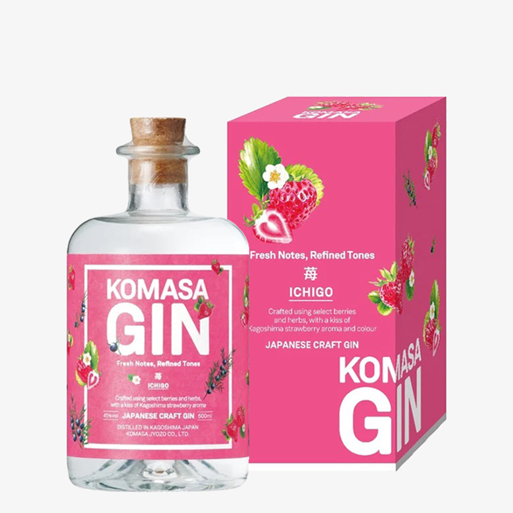 Komasa Gin Strawberry Ichigo 士多啤梨 鹿兒島氈酒 櫻島琴酒 (禮盒裝) 500ml